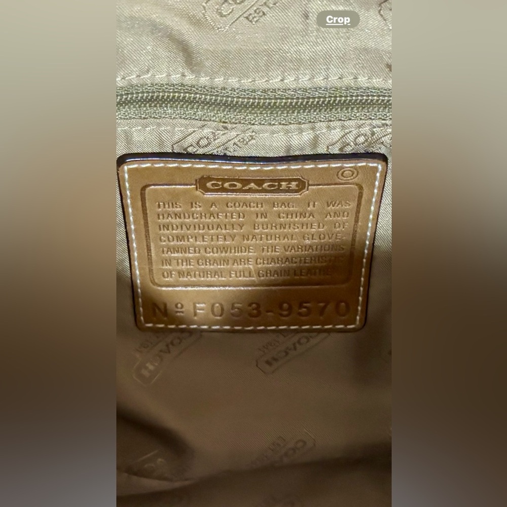 COACH Vintage Hampton Shoulder Crossbody Bag  Pretty & 100% Silk Scarf  Y2K 💙👜🤩 - Picture 4 of 14